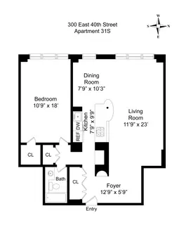 The Churchill, 300 East 40th Street, #31S