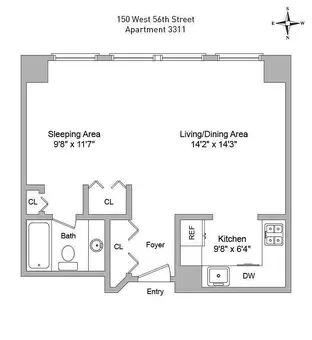 CitySpire, 150 West 56th Street, #3311