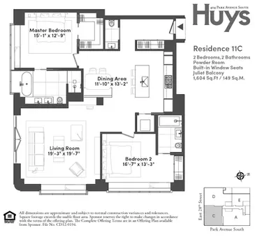 Huys, 404 Park Avenue South, #11C