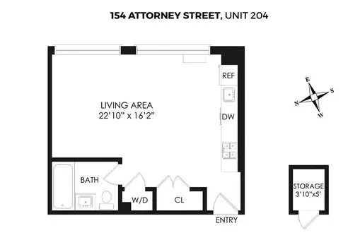 154 Attorney Street, #204