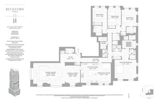 Beckford Tower, 301 East 80th Street, #19B