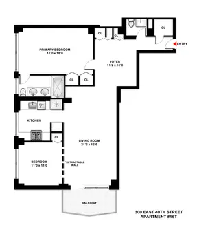 The Churchill, 300 East 40th Street, #16T