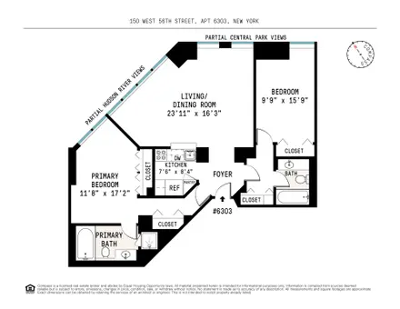 CitySpire, 150 West 56th Street, #6303