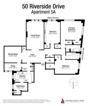 50 Riverside Drive, #5A