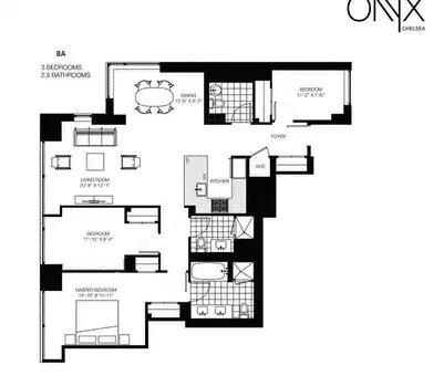 Onyx Chelsea, 261 West 28th Street, #8A