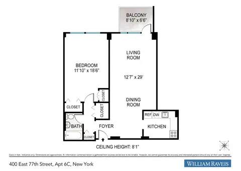 Emery Towers, 400 East 77th Street, #6C