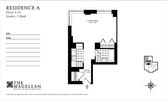 The Magellan, 35 West 33rd Street, #17A