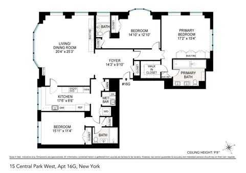 15 Central Park West, #16G