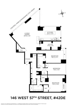 Metropolitan Tower, 146 West 57th Street, #42DE