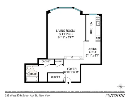 The Westmore, 333 West 57th Street, #3L