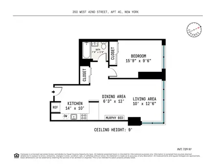 The Orion, 350 West 42nd Street, #4C