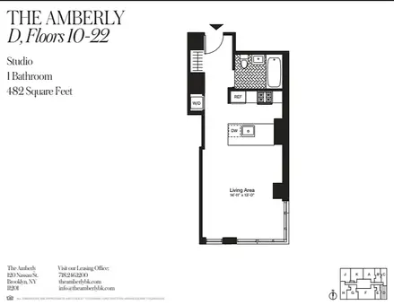 The Amberly, 120 Nassau Street, #22D