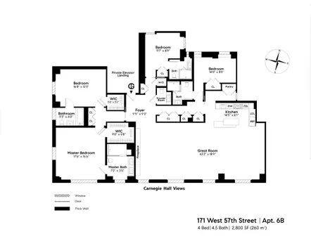 The Briarcliffe, 171 West 57th Street, #6B