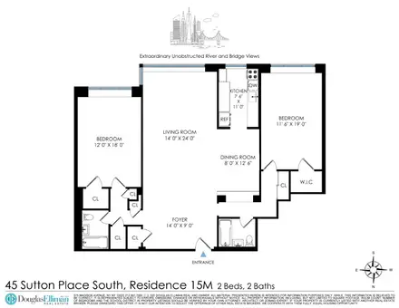 Cannon Point South, 45 Sutton Place South, #15M