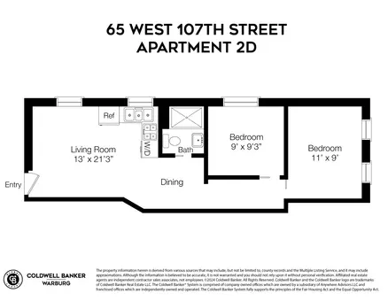 65 West 107th Street, #2D