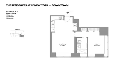 W Residences, 123 Washington Street, #47G