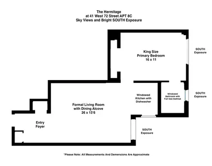 The Hermitage, 41 West 72nd Street, #8C