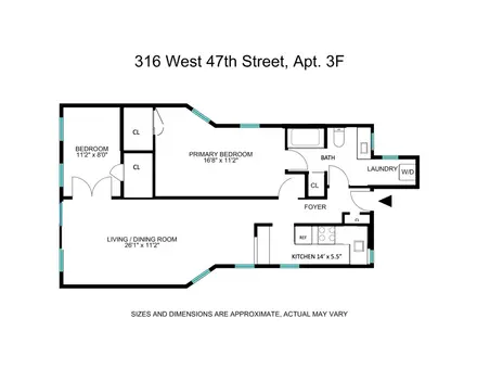 316 West 47th Street, #3F