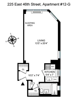 Executive House, 225 East 46th Street, #12G