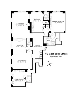 The Courtlandt, 40 East 88th Street, #12B