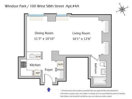 Windsor Park, 100 West 58th Street, #4A