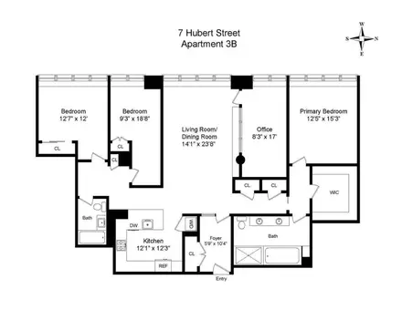 The Hubert, 7 Hubert Street, #3B