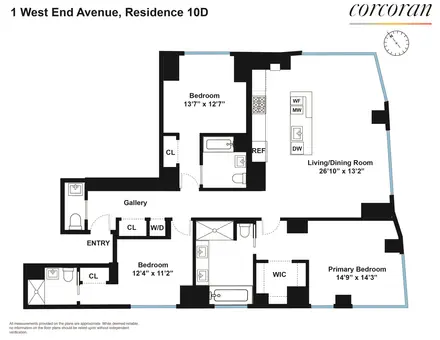 1 West End Avenue, #10D