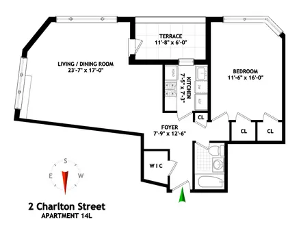 2 Charlton Street, #14L