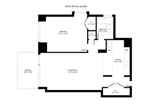 Connaught Tower, 300 East 54th Street, #26C