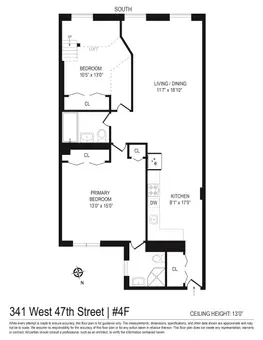 341 West 47th Street, #4F