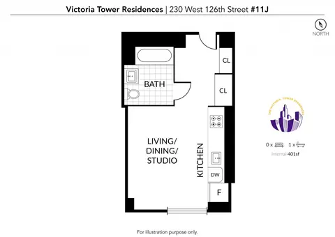 Victoria Tower Residences, 228 West 126th Street, #11J