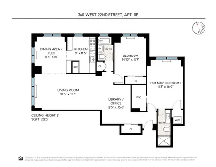 London Towne House, 360 West 22nd Street, #11E