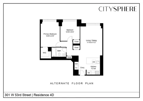 Fifty Third and Eighth, 301 West 53rd Street, #4D