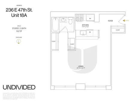 The Club at Turtle Bay, 236 East 47th Street, #18A