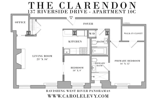 The Clarendon, 137 Riverside Drive, #10C