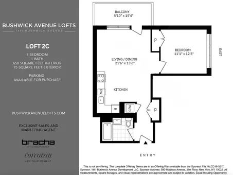 Bushwick Avenue Lofts, 1411 Bushwick Avenue, #2C