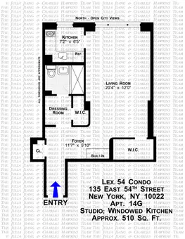 The Lex 54 Condominium, 135 East 54th Street, #14G