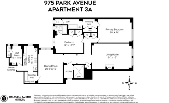 975 Park Avenue, #3A