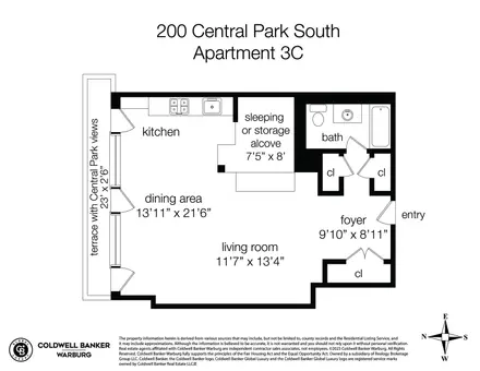 200 Central Park South, #3C