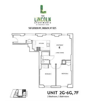 The Lincoln Apartments, 510 Flatbush Avenue, #3G