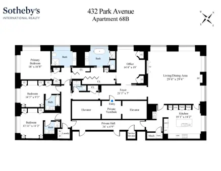 432 Park Avenue, #68W