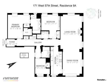 The Briarcliffe, 171 West 57th Street, #9A