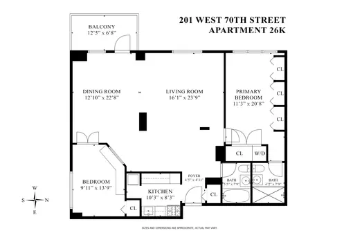 Sherman Square, 201 West 70th Street, #26K