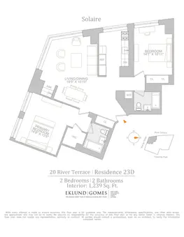 The Solaire, 20 River Terrace, #23D