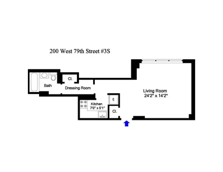 The Gloucester, 200 West 79th Street, #3S