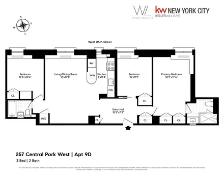 The Orwell House, 257 Central Park West, #9D