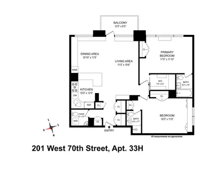 Sherman Square, 201 West 70th Street, #33H