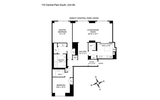 The Intercontinental, 110 Central Park South, #9A