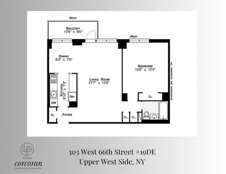 Lincoln Guild, 303 West 66th Street, #19ED