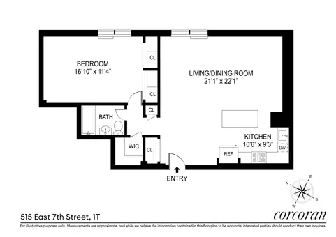 The Manchester, 515 East 7th Street, #1T